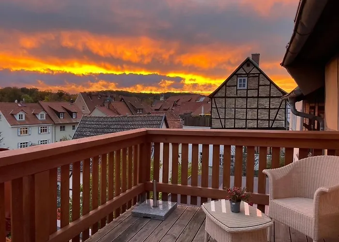 Semesterbostad Mittelalterdomizil Mit Balkon Und Parkplaetzen Quedlinburg