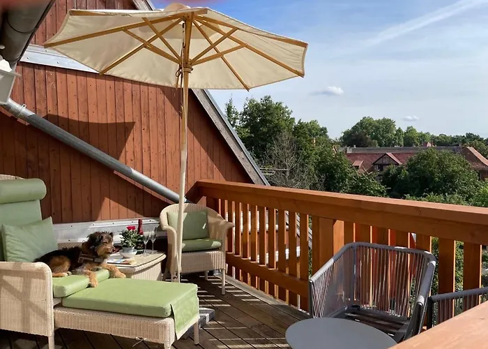 Дом отдыха Mittelalterdomizil Mit Balkon Und Parkplaetzen